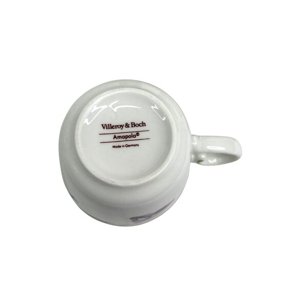 Villeroy & Boch Amapola Porcelain Espresso Tea Cups & Saucers Set Of 4 - Picture 6 of 11